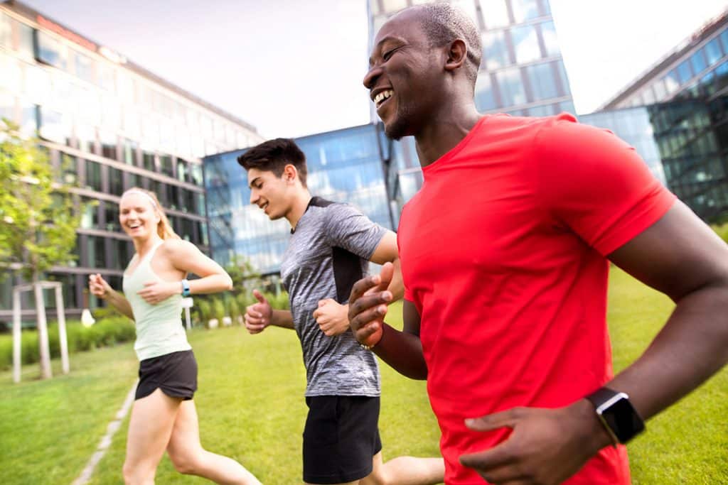 running to prepare for the police academy