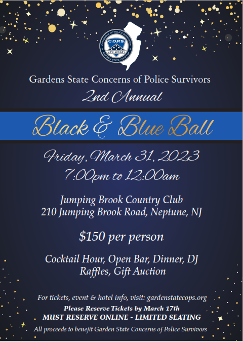 Garden State Concerns of Police Survivors 2nd Annual Black & Blue Ball