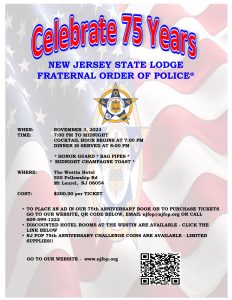 NJ FOP 75TH Anniversary Gala - Buy your tickets now and support the event by placing an ad in the Ad book! @ The Westin Hotel
