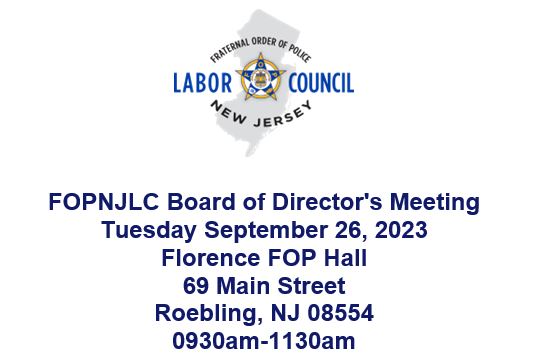 NJ FOP LC Sept. Meeting