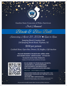 3rd Annual Black & Blue Ball @ Jumping Brook Country Club
