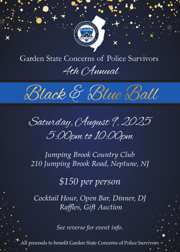 4th Annual Black & Blue Ball – Presented by Garden State C.O.P.S.